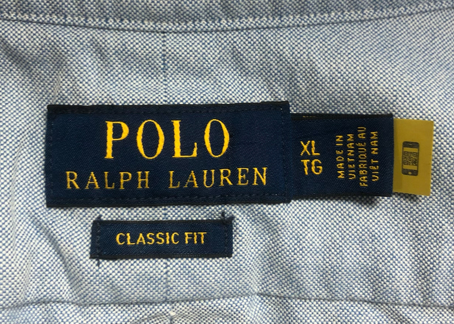 Camisa de botones Polo Ralph Lauren 🏇🏼 Oxford en color celeste Talla XL Entalle Clásico