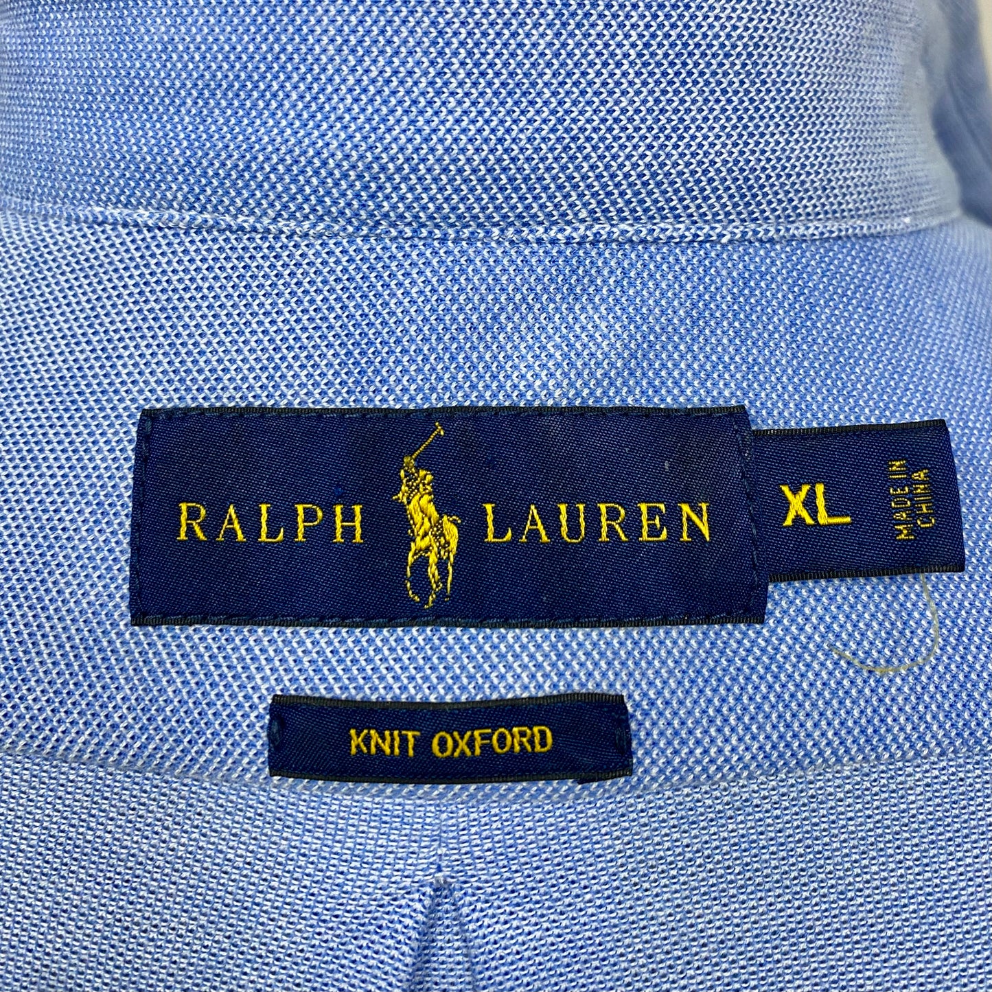 Camisa Polo Ralph Lauren 🏇🏼 Tela camiseta (Featherweight Mesh) en color celeste Talla XL Entalle Regular