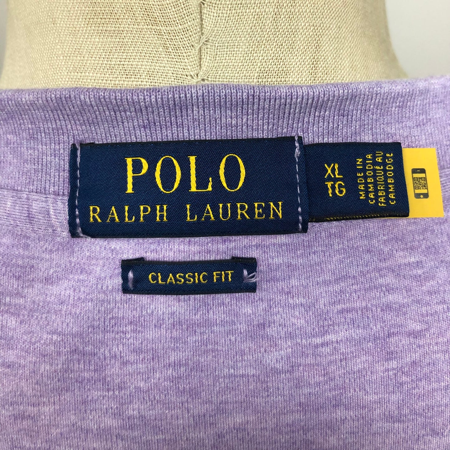 Camiseta Polo Ralph Lauren 🏇🏼 color morado claro Talla XL Entalle Regular