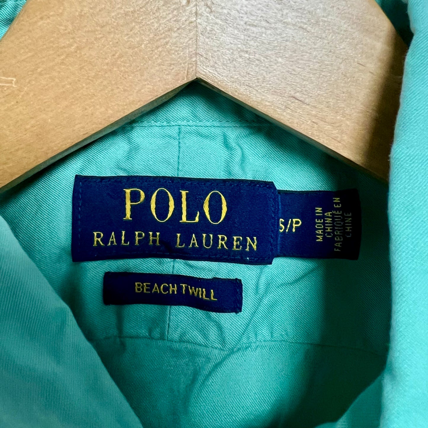 Camisa de botones Polo Ralph Lauren 🏇🏼 en color verde claro Talla S Entalle Regular