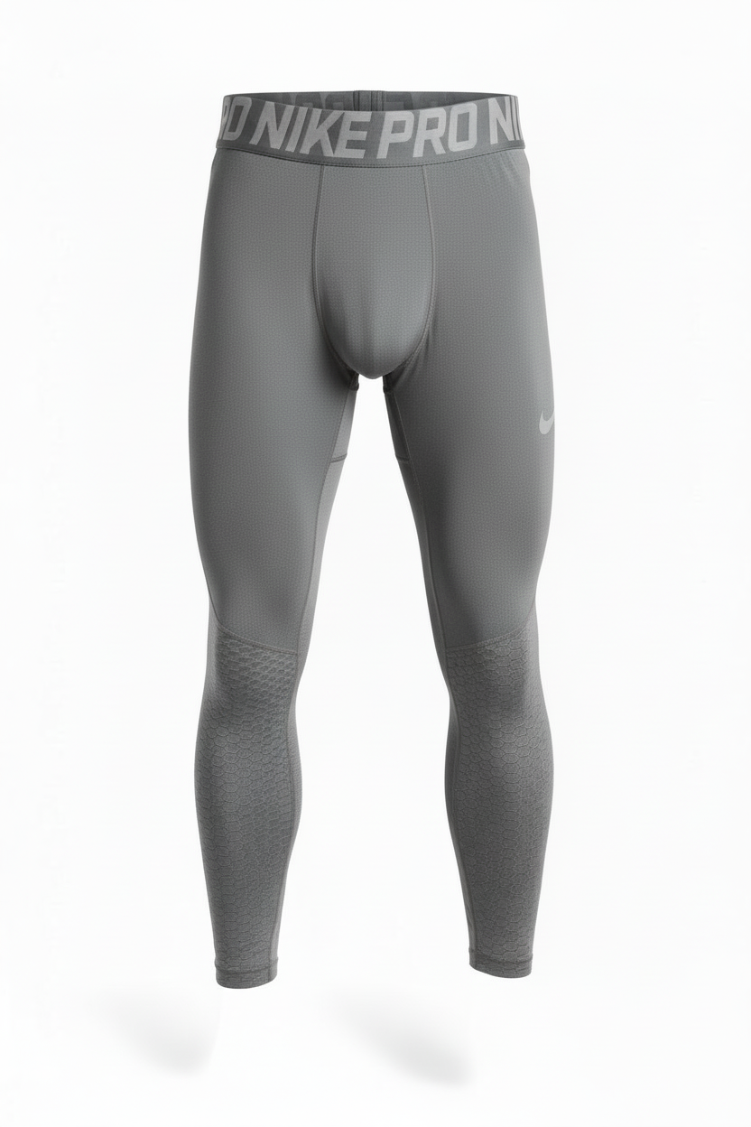 Malla de entrenamiento licra Nike ✔️ Pro Dri-FIT de hombre en Color gris plateado cintura gris Talla L