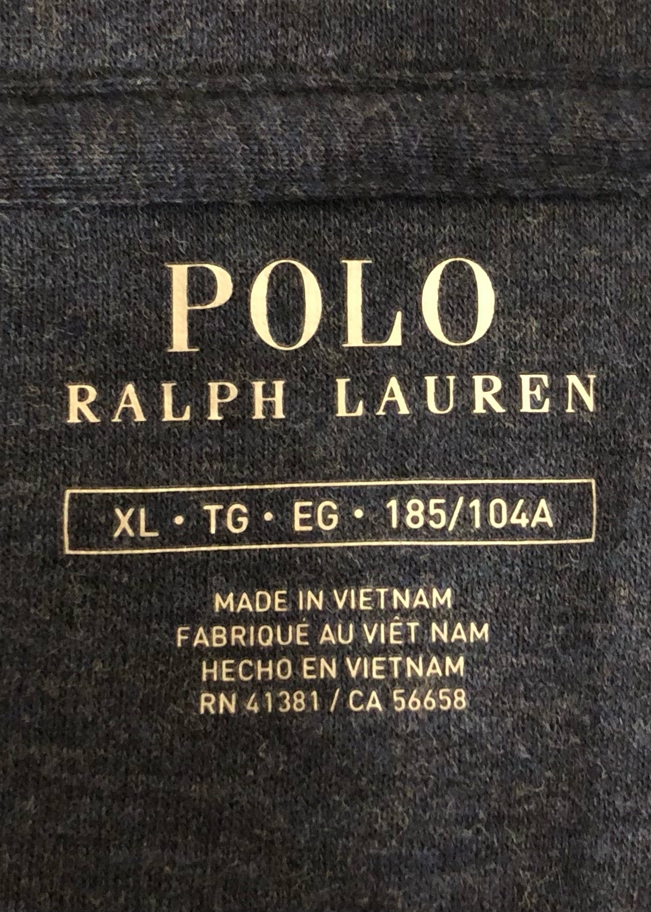Sueter Jersey de botones Polo Ralph Lauren 🏇🏼 color azul oscuro con logo gris Talla XL