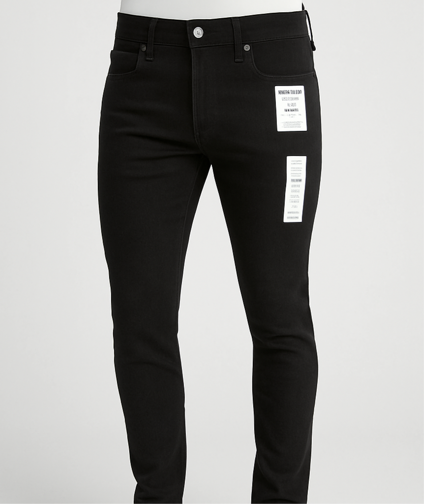 denizen pantalon negro slim fit hombre