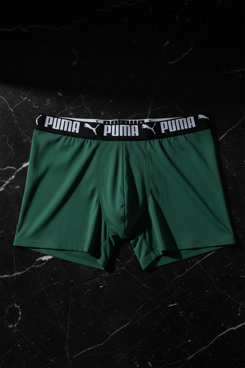 Boxers Briefs Puma 🐆 Tela Performance color verde claro Talla L
