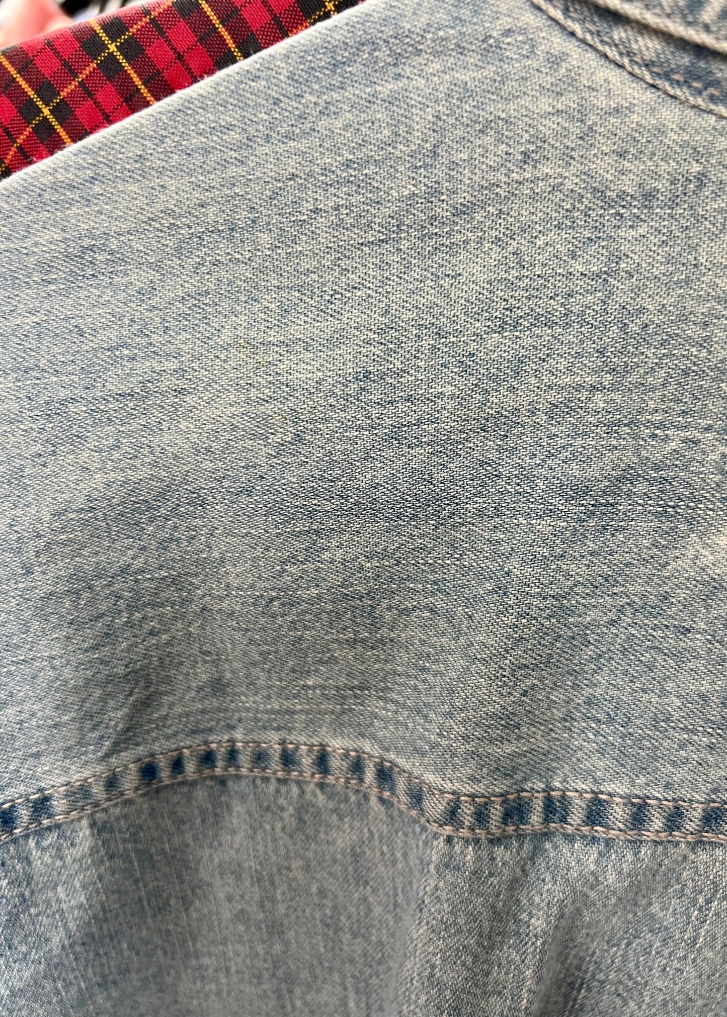 Camisa de jeans Levis 👖color celeste Talla XL Entalle Regular (ver descripción)