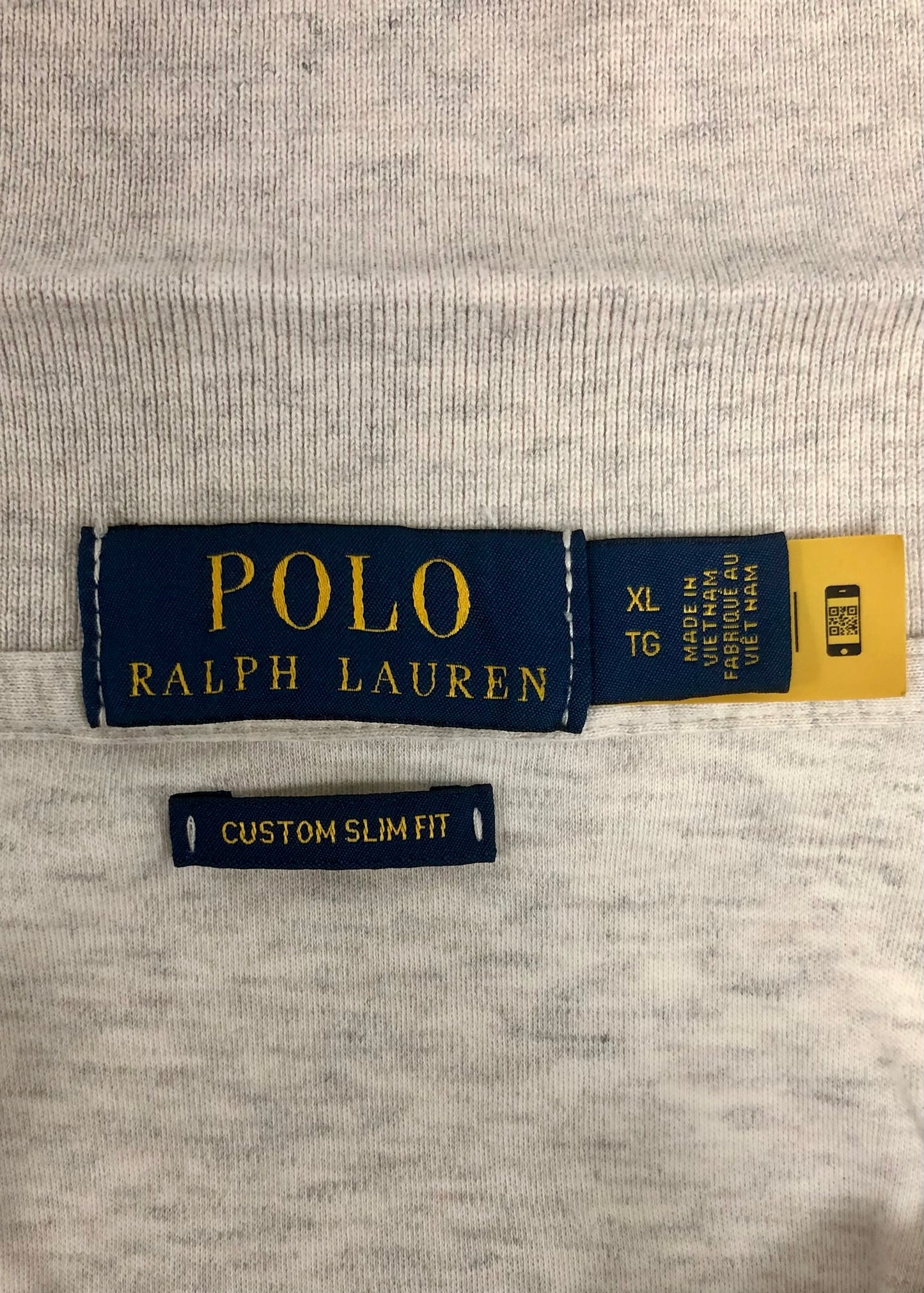 Camiseta Polo Ralph Lauren 🏇🏼 color crema Talla XL Entalle Custom Slim Fit