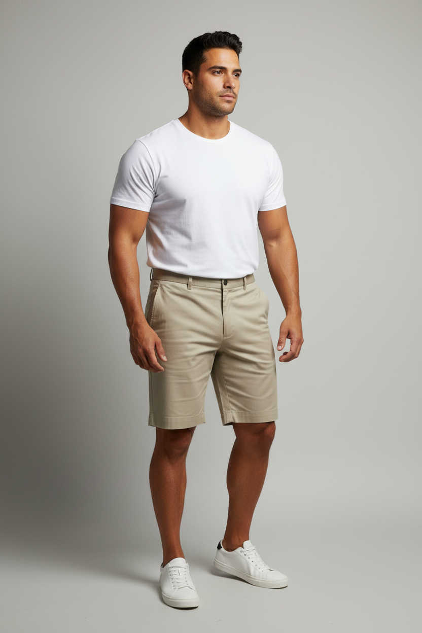 Short Casual Brooks Brothers 🐑 color Kaki talla 32