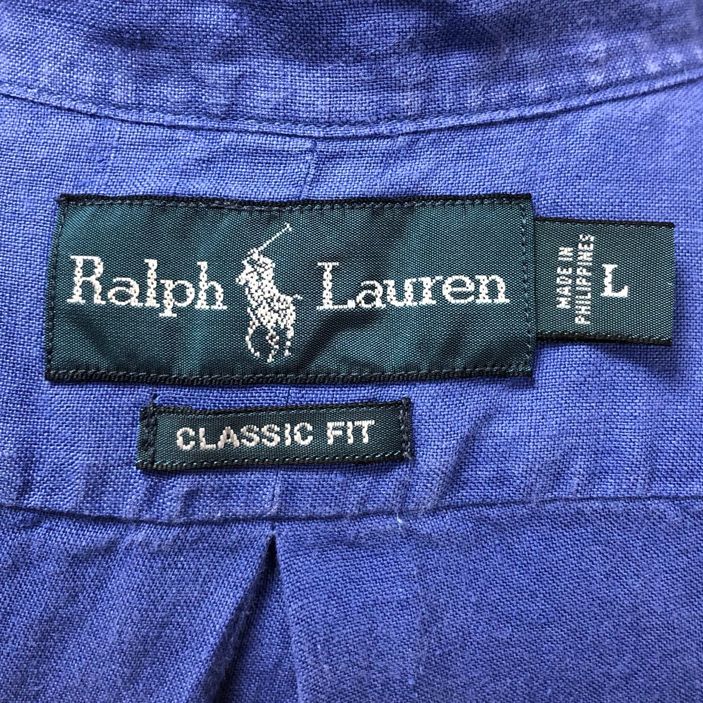 Camisa de botones Polo Ralph Lauren 🏇🏼 de Lino en color azul Talla L Entalle Clásico