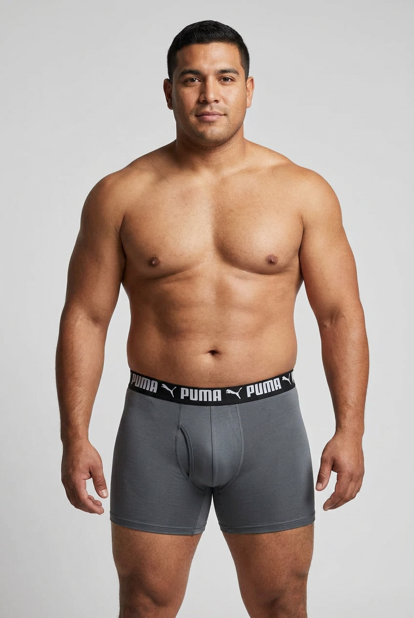 Boxers Briefs Puma 🐆 Tela con spandex color gris Talla XL