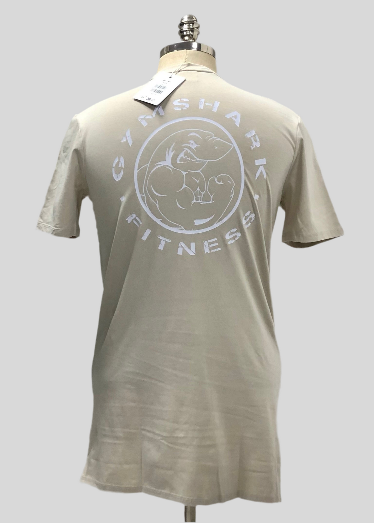 Camiseta de entrenamiento Gymshark 🏋🏽 color crema y logo en blanco Talla S