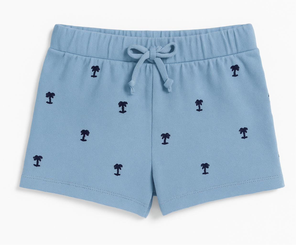 Short lounge de niña Polo Ralph Lauren 🏇 color celeste con diseño de logos Talla 7