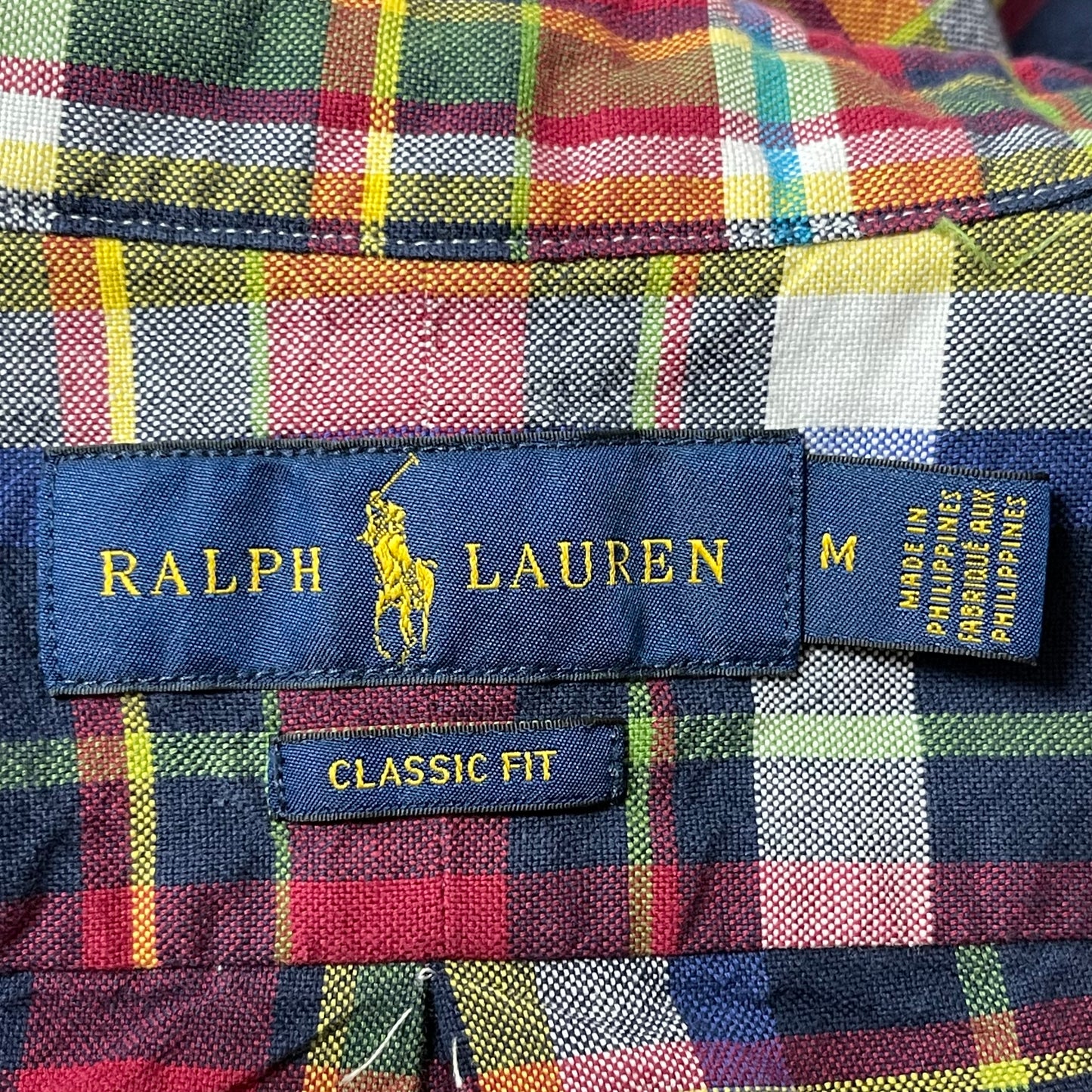 Camisa de cuadros tartán en color rojo, verde oscuro y blanco Polo Ralph Lauren 🏇🏼Talla M Entalle Clásico