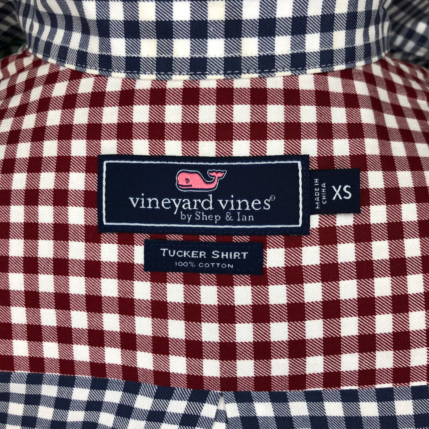 Camisa de botones Vineyard Vines 🐳 de cuadros gingham multicolor Talla XS Entalle Slim Fit