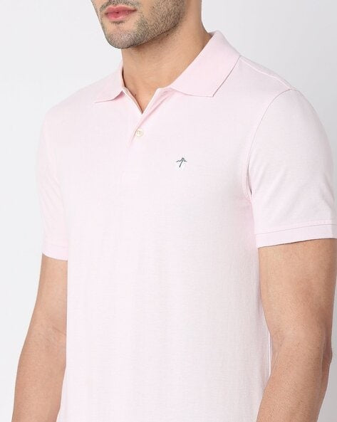 Camiseta Polo Brooks Brothers 🐑 color rosado claro Talla M Entalle Slim Fit