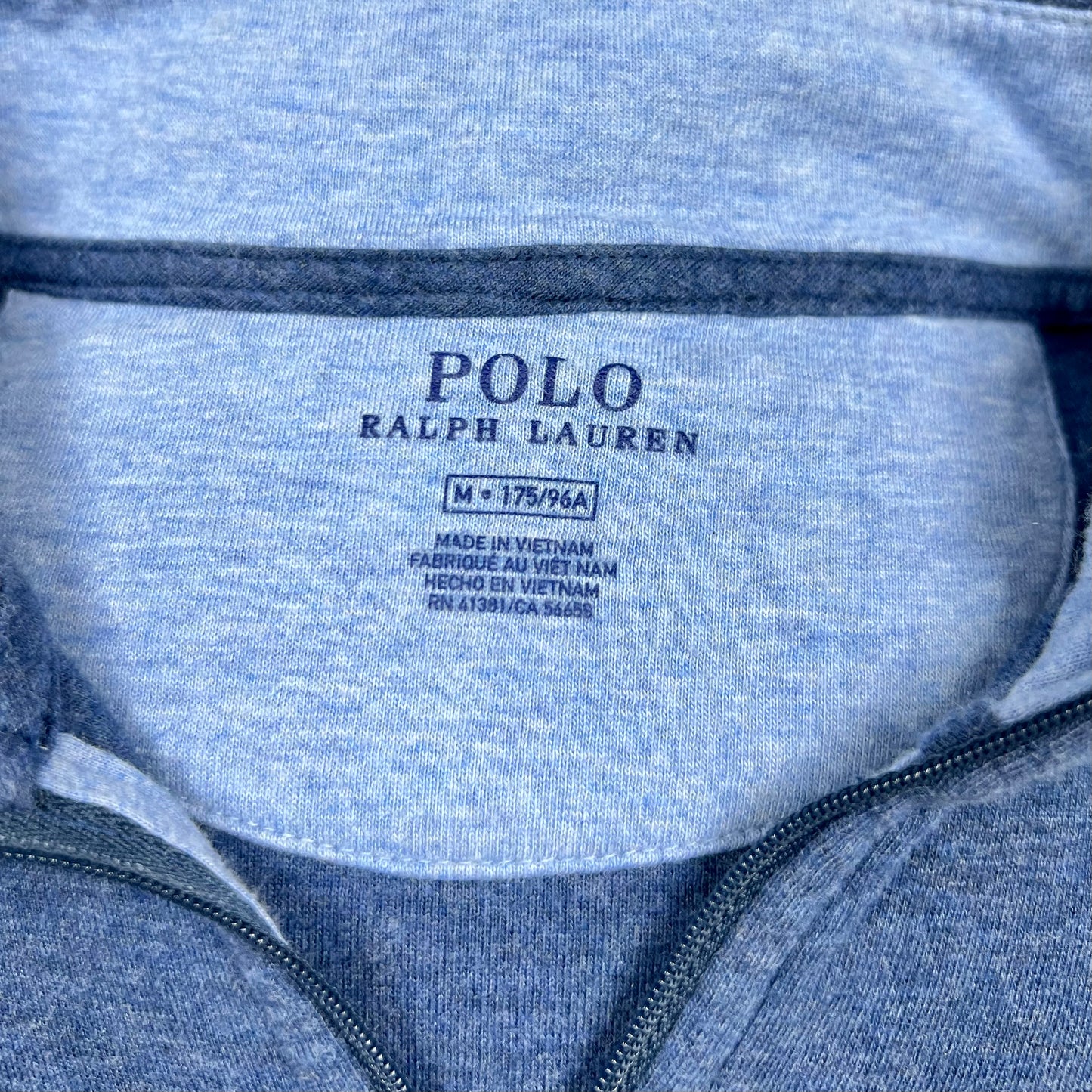 Sueter Jersey Polo Ralph Lauren 🏇🏼 color azul con logo celeste Talla M