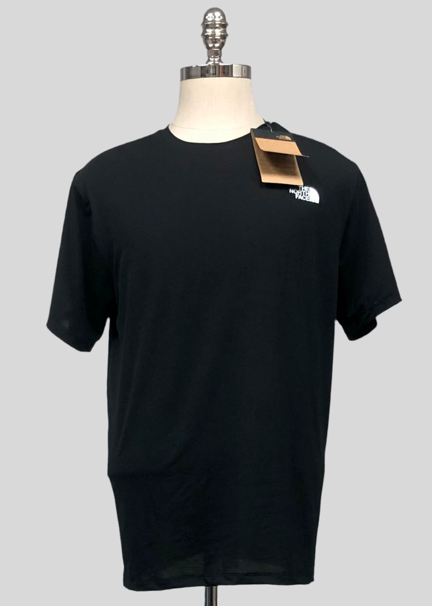 Camiseta cuello redondo North Face 🔷 color negro manga corta Talla L