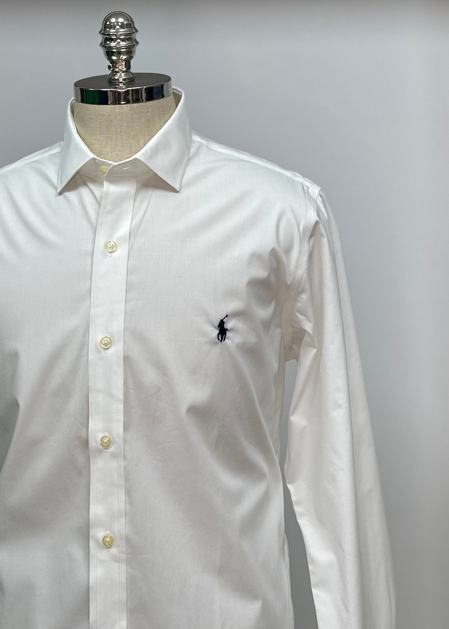 Camisa de botones Polo Ralph Lauren 🏇🏼 en color blanco Talla M Entalle Slim Fit