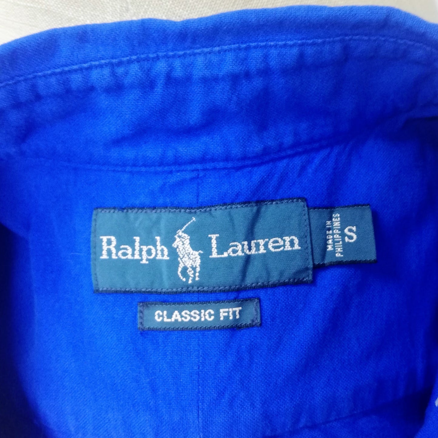 Camisa de botones Polo Ralph Lauren 🏇🏼 Oxford en color azul Talla S Entalle Clásico