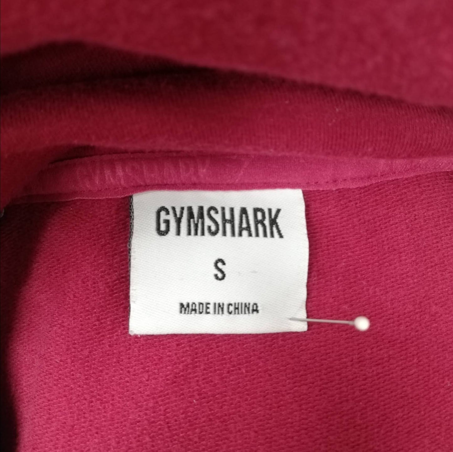 Sudadera Hoodie con capucha Gymshark 🏋🏽 color rojo oscuro Talla S