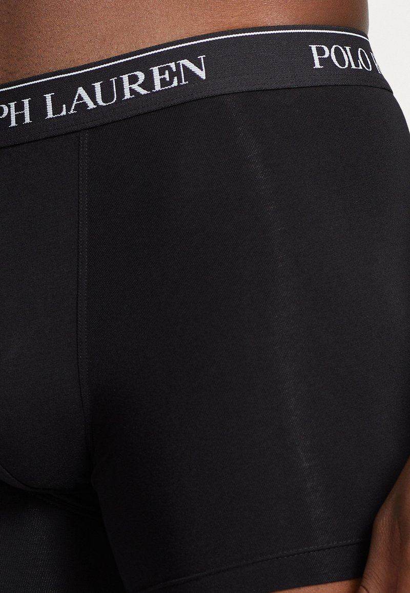 Paquete de 3 Boxer Briefs Polo Ralph Lauren 🏇🏼 Classic Fit Tela algodón stretch color negro Talla S, M y L