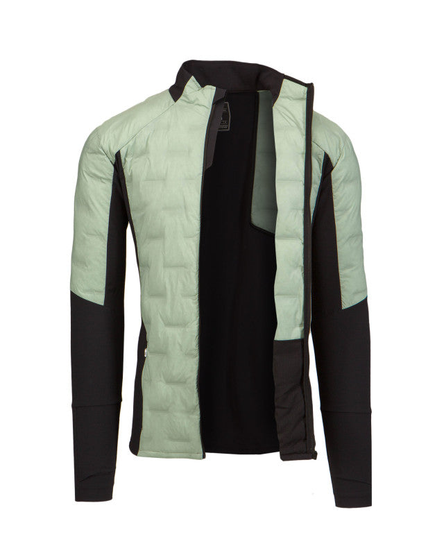 Jacket On Running 🏃🏻 Impermeable en color verde menta y negro con logo en color negro Talla L Entalle Slim Fit (ver descripción)