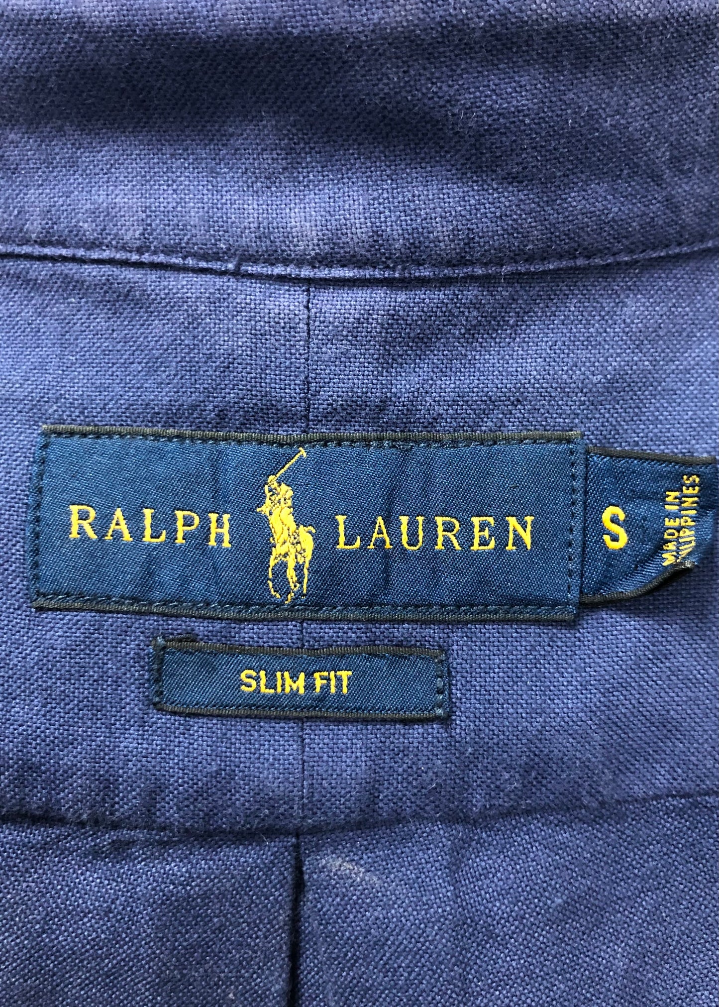 Camisa de botones Polo Ralph Lauren 🏇🏼 en color azul navy Talla S Entalle Slim Fit (ver descripción)