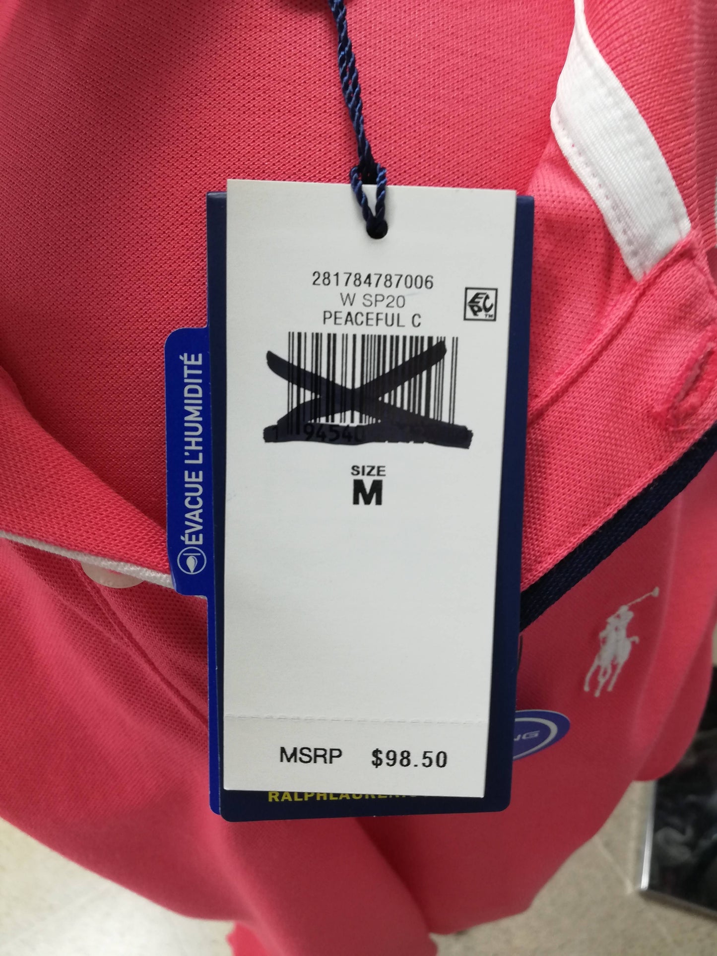 Camiseta de mujer Polo Ralph Lauren 🏇🏼 color rosado intenso con logo tradicional Talla M Entalle Regular