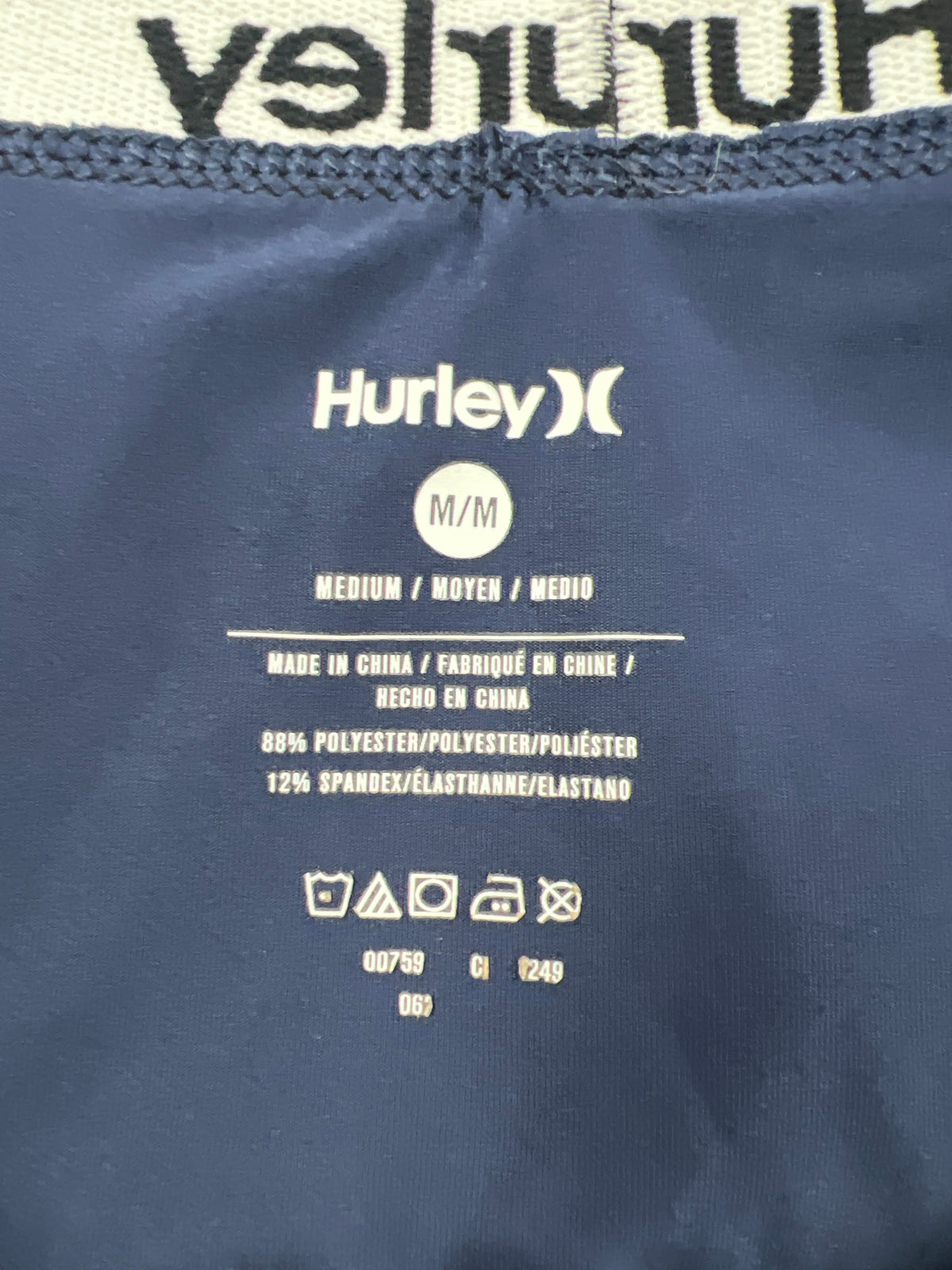 Boxers Briefs Hurley 🏄🏽♂️ Tela Performance Color azul navy Talla M
