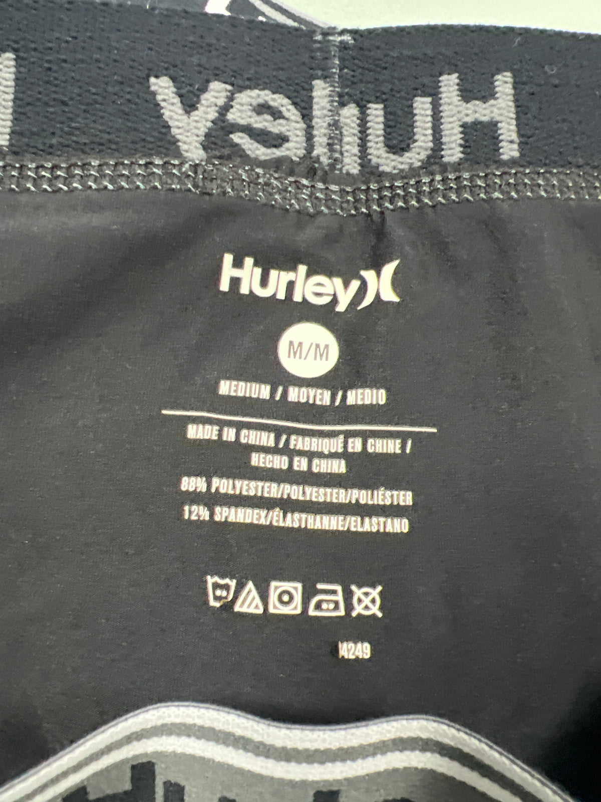 Boxers Briefs Hurley 🏄🏽♂️ Tela Performance Color Negro Talla M