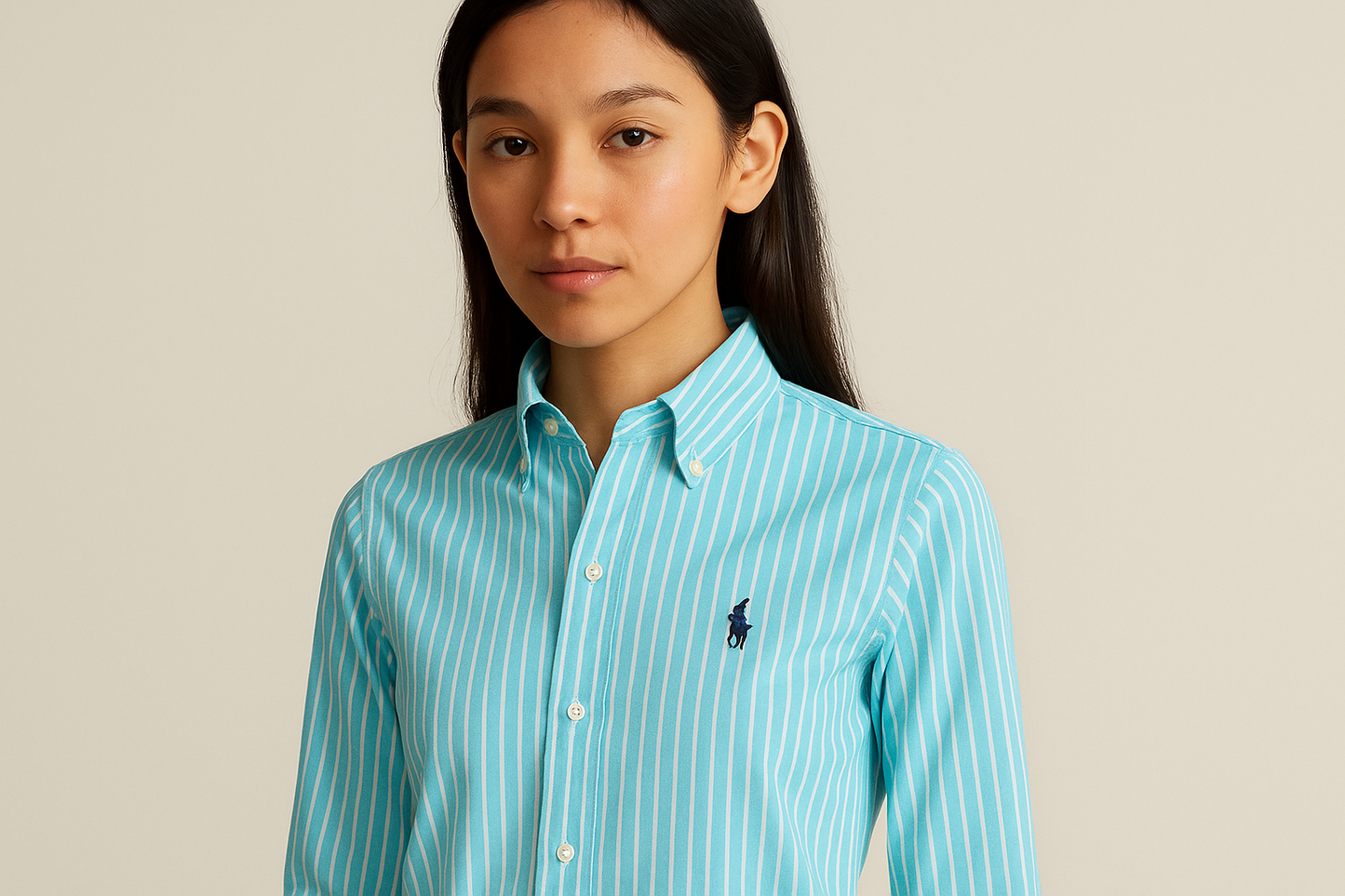 Camisa de botones Polo Ralph Lauren - Modelo latina XS close-up