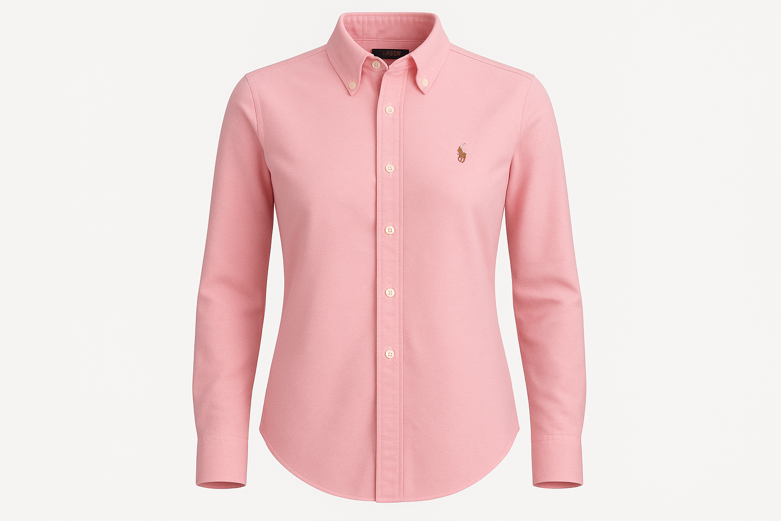 Camisa de mujer Polo Ralph Lauren 🏇🏼 Oxford en color rosado Talla M  Entalle Regular, image size:1536x1024