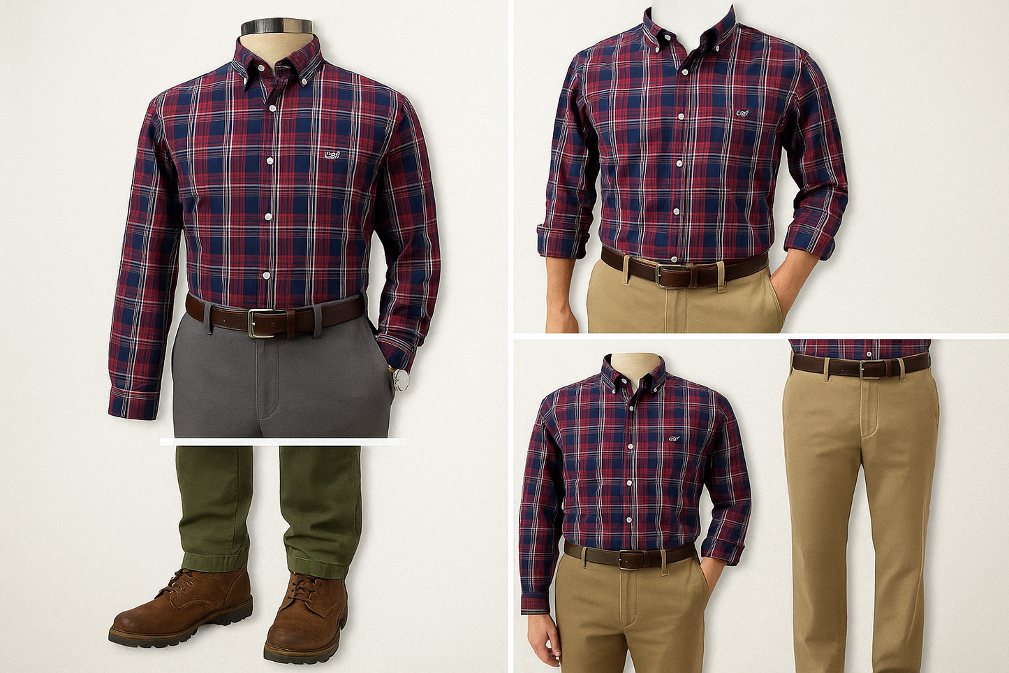 Collage de outfits - Combinaciones estacionales