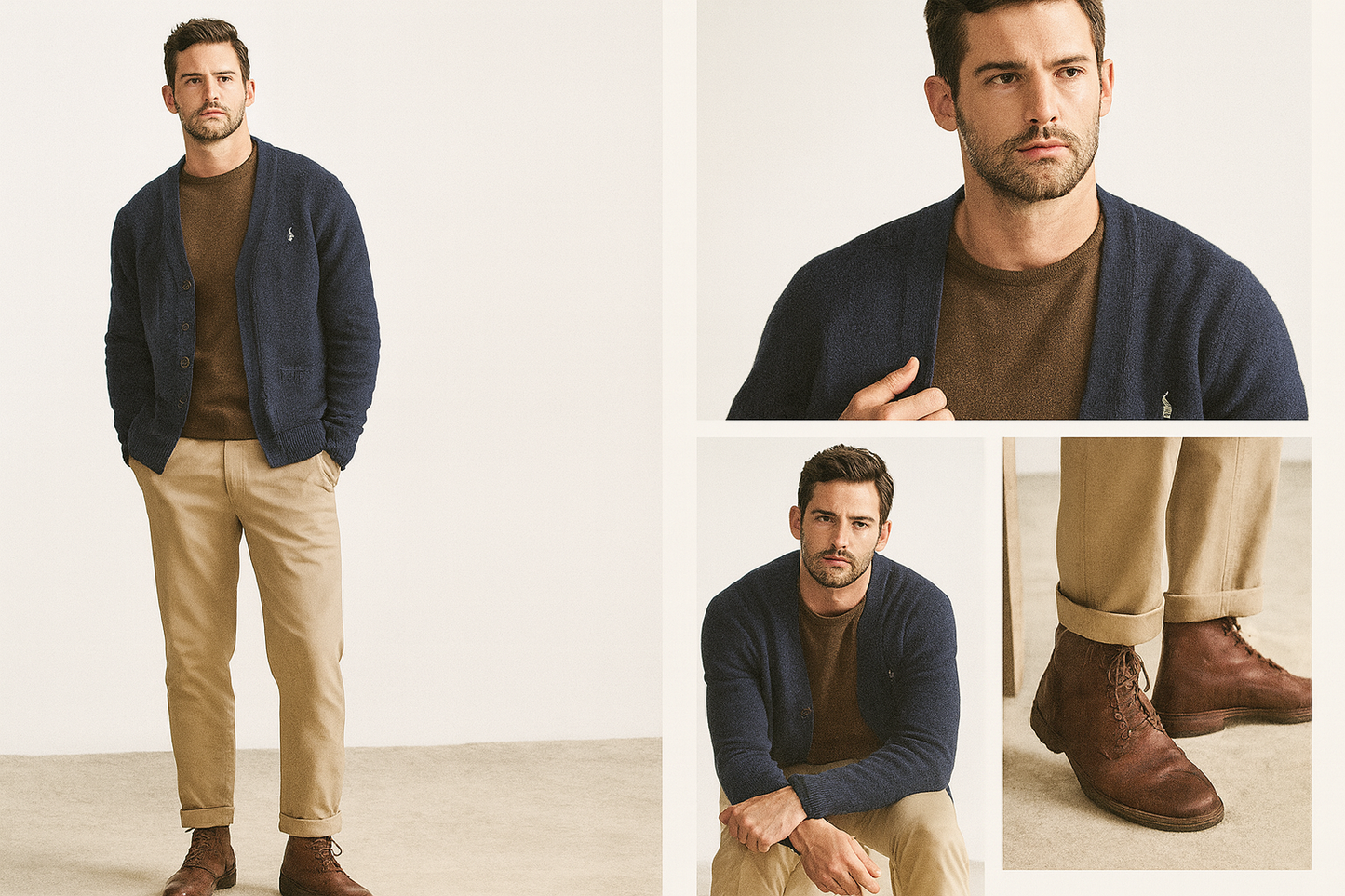 Collage look layered elegante