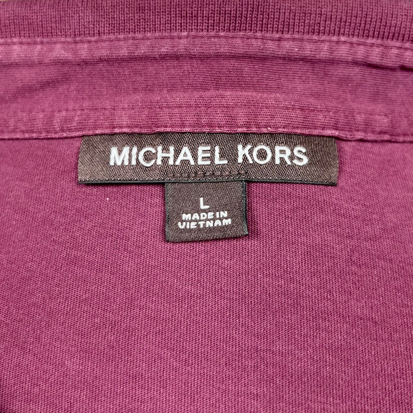 Camiseta Polo Michael Kors color rojo oscuro Talla L Entalle Regular