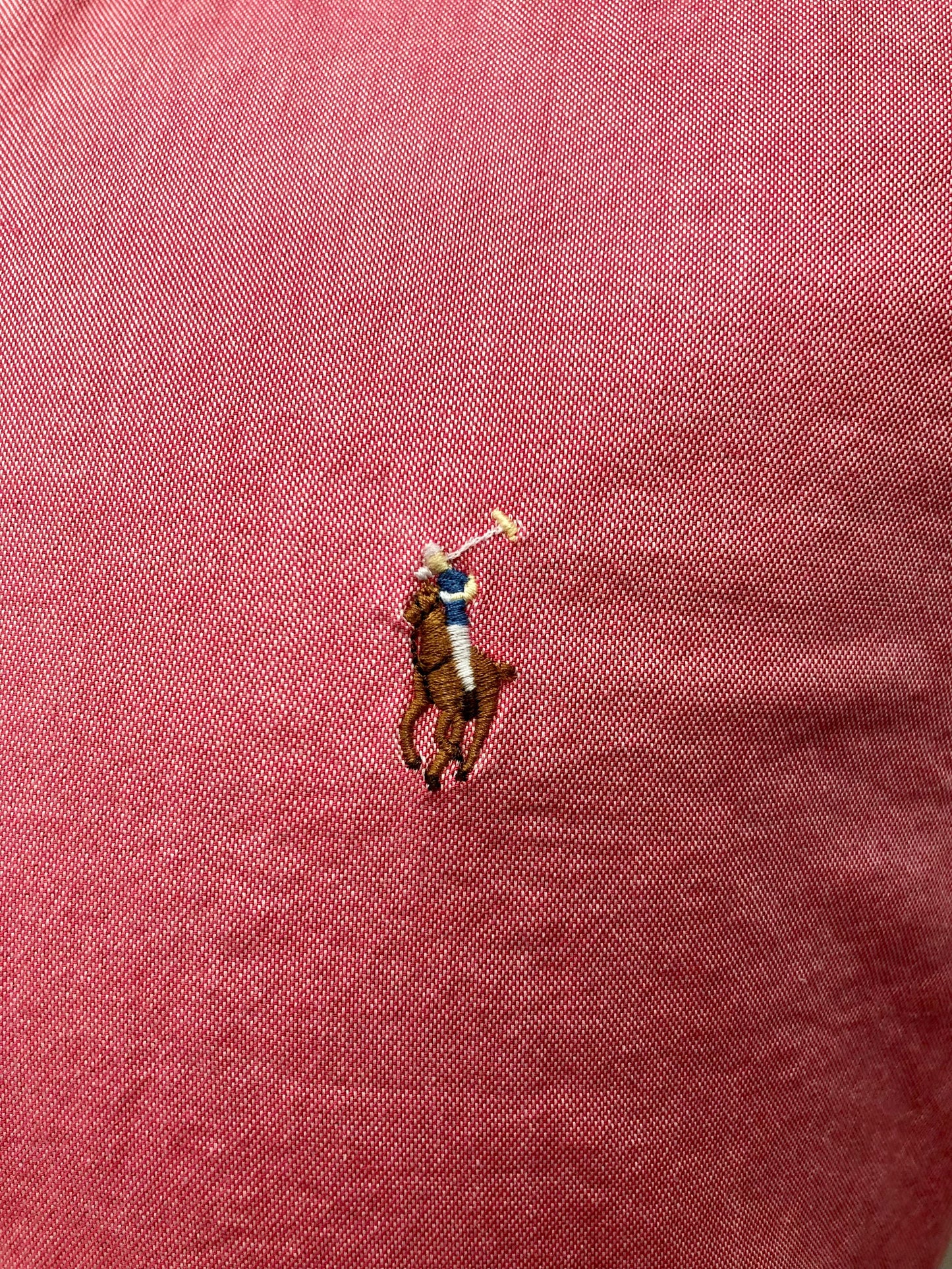 Camisa de botones Polo Ralph Lauren 🏇🏼 en color salmon Talla L Entalle Regular