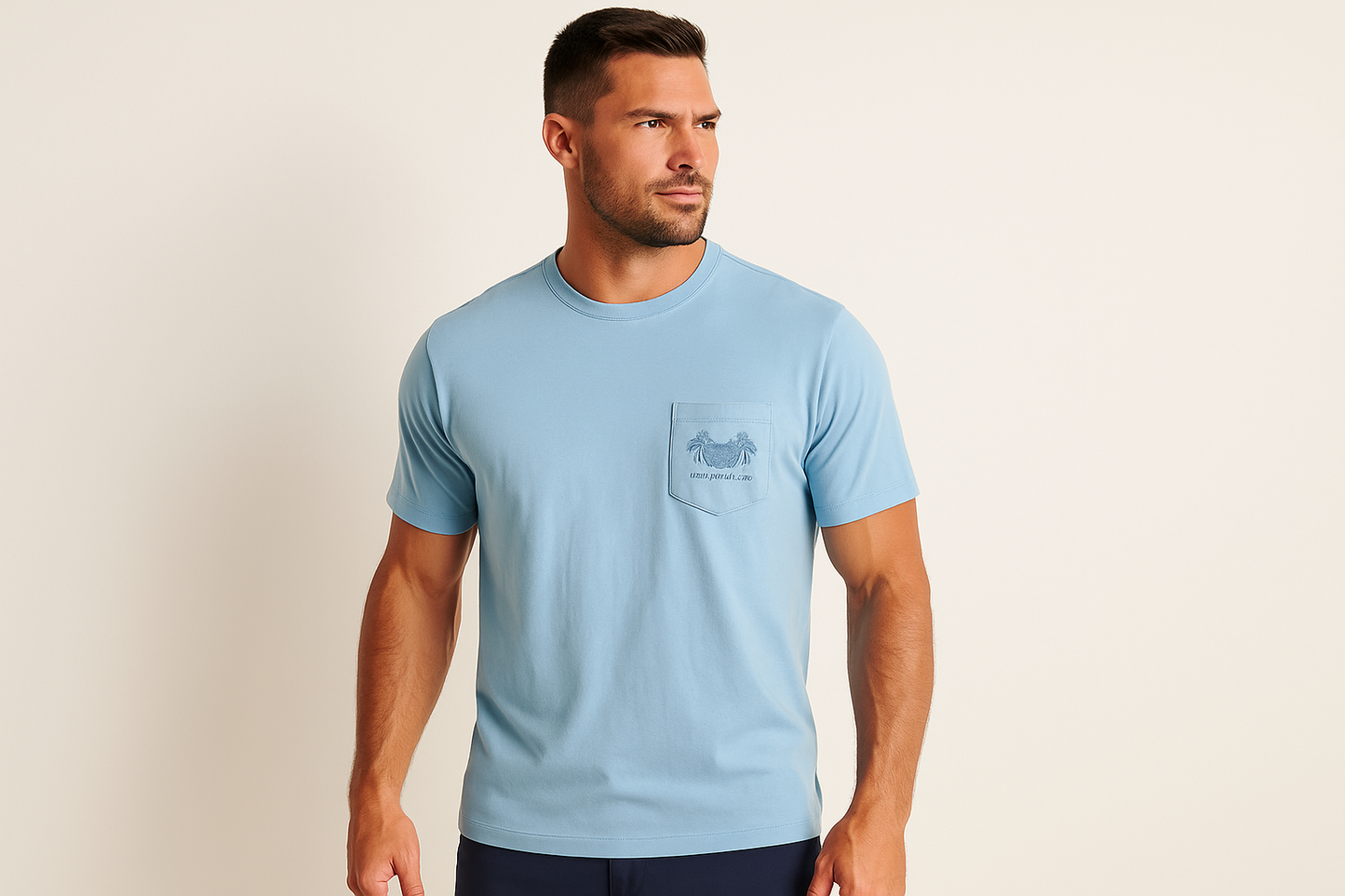 Imagen con modelo atlético musculoso