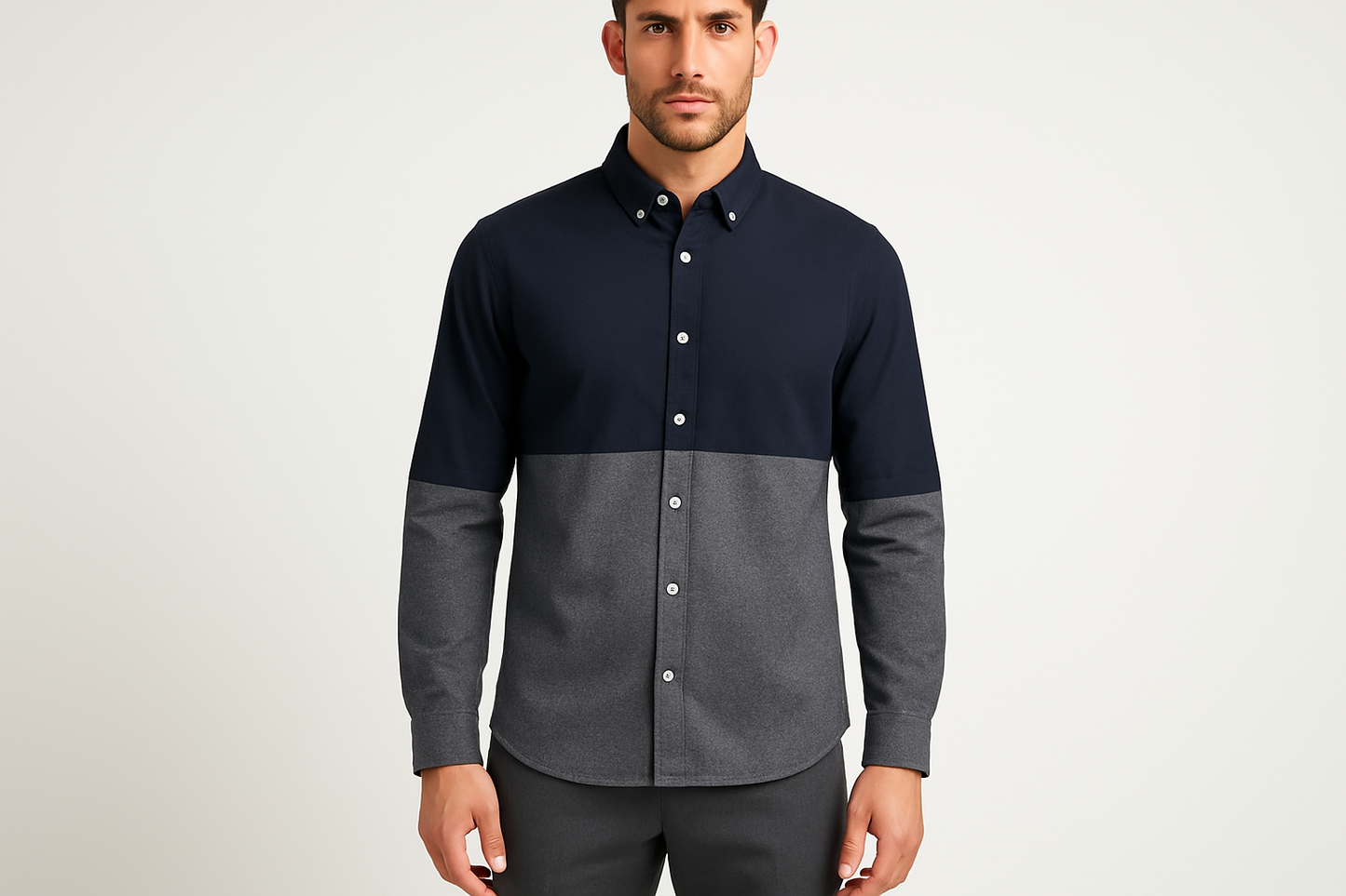 Look 4 - Con pantalón de vestir gris