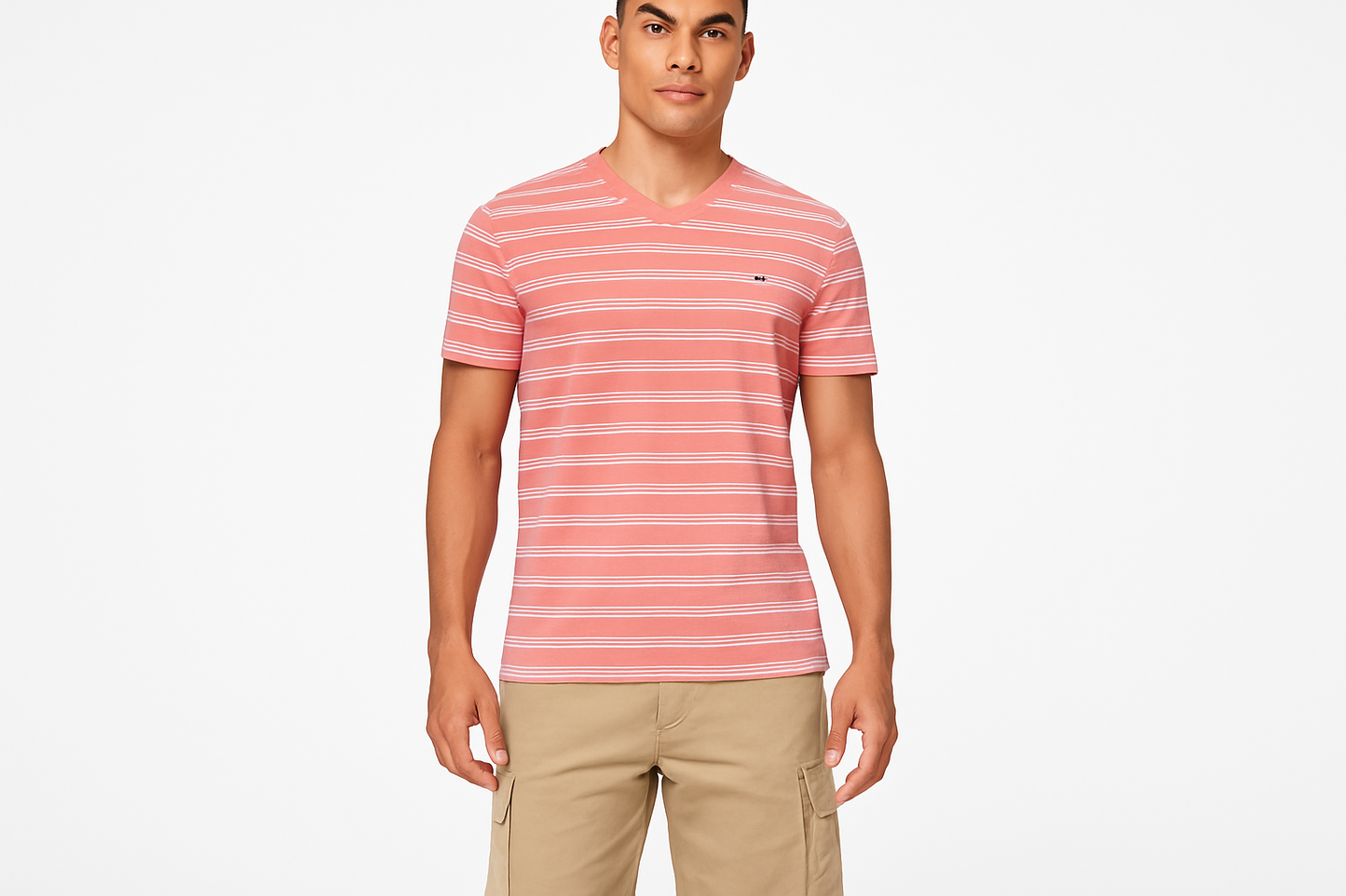 Look 5 - Con shorts cargo beige