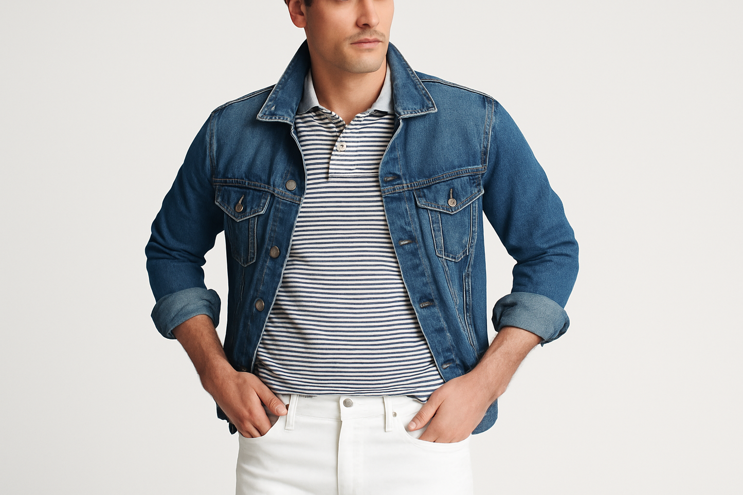 Look casual de fin de semana con chaqueta denim