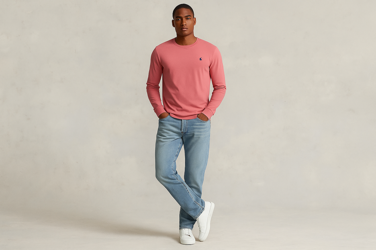 Look casual relajado con jeans claros