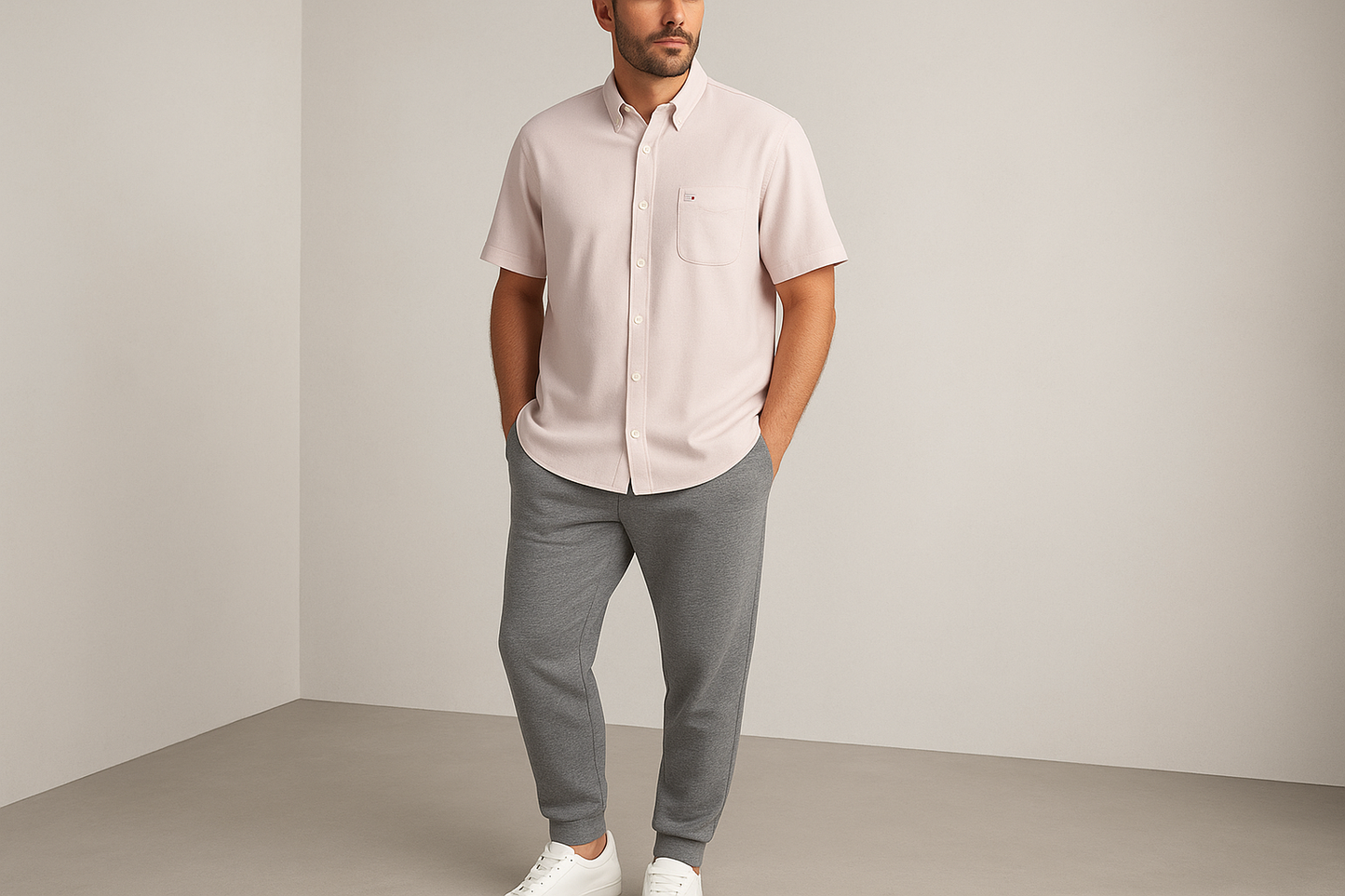 Look deportivo manga corta