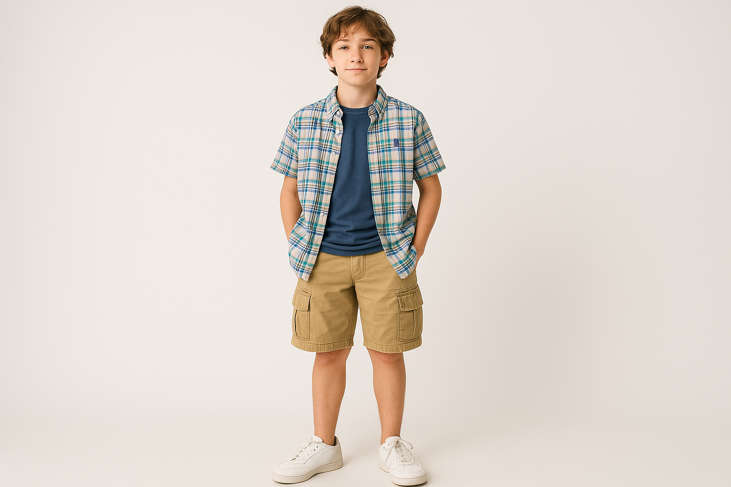 Look veraniego con cargo shorts