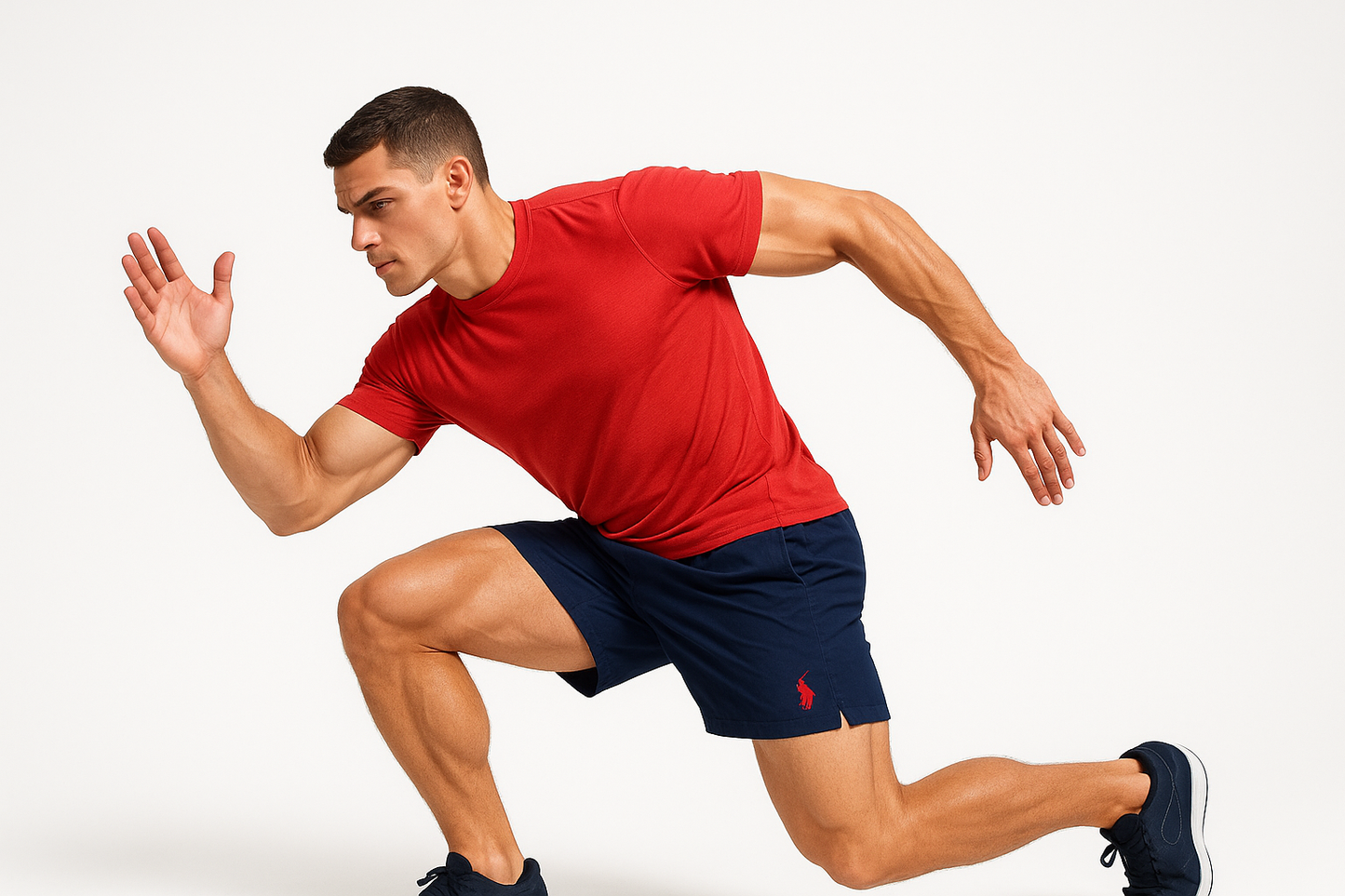 Pose dinámica - camiseta roja