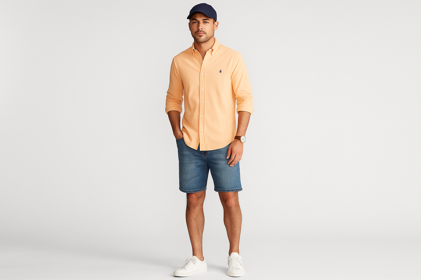 Weekend casual shorts mezclilla