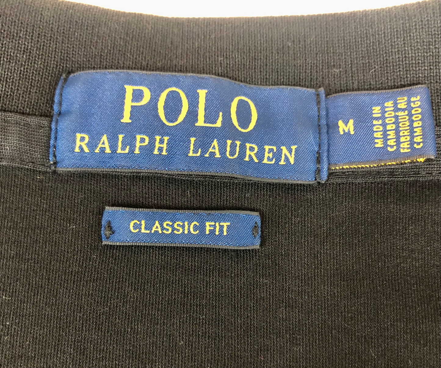Camiseta Polo Ralph Lauren 🏇🏼color negro Talla M Entalle Clásico