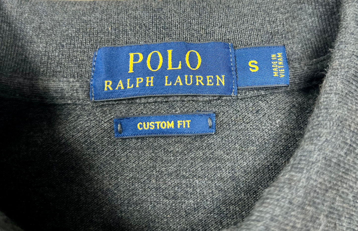 Camiseta Polo Ralph Lauren 🏇🏼 color gris oscuro Talla S Custom Fit