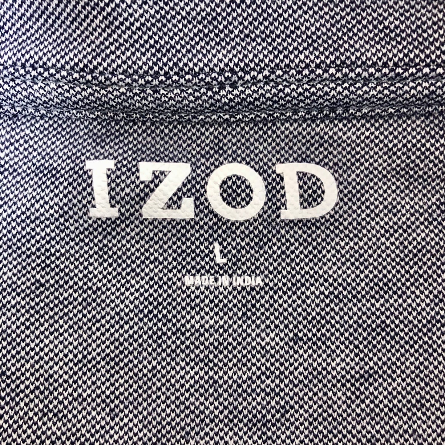 Sueter Jersey IZOD 🇺🇸 color azul con logo azul navy Talla L