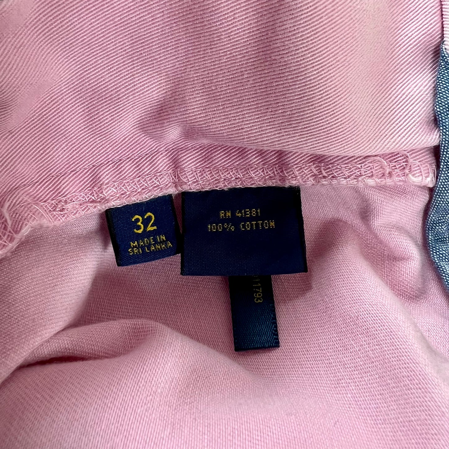 Short Casual Polo Ralph Lauren color rosado claro talla 32