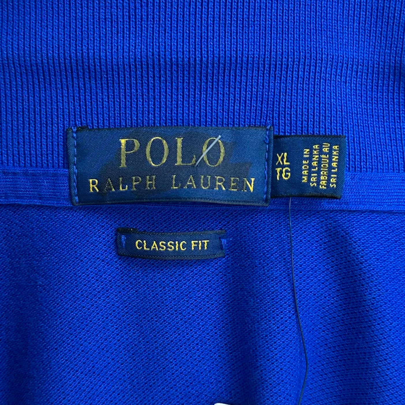 Camiseta Polo Ralph Lauren 🏇🏼 con franjas en color azul, blanco y rojo Con diseño Big Pony Talla L Entalle Clásico