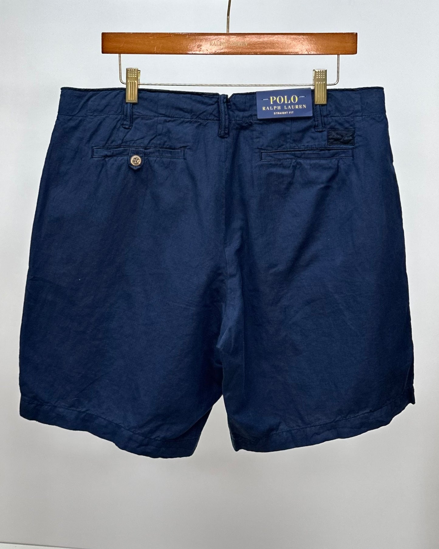 Short Casual Polo Ralph Lauren de lino color azul navy Talla 36